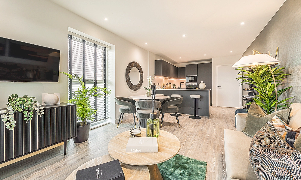 A show home interior at Kew Bridge Rise - image supplied by The Hill Group