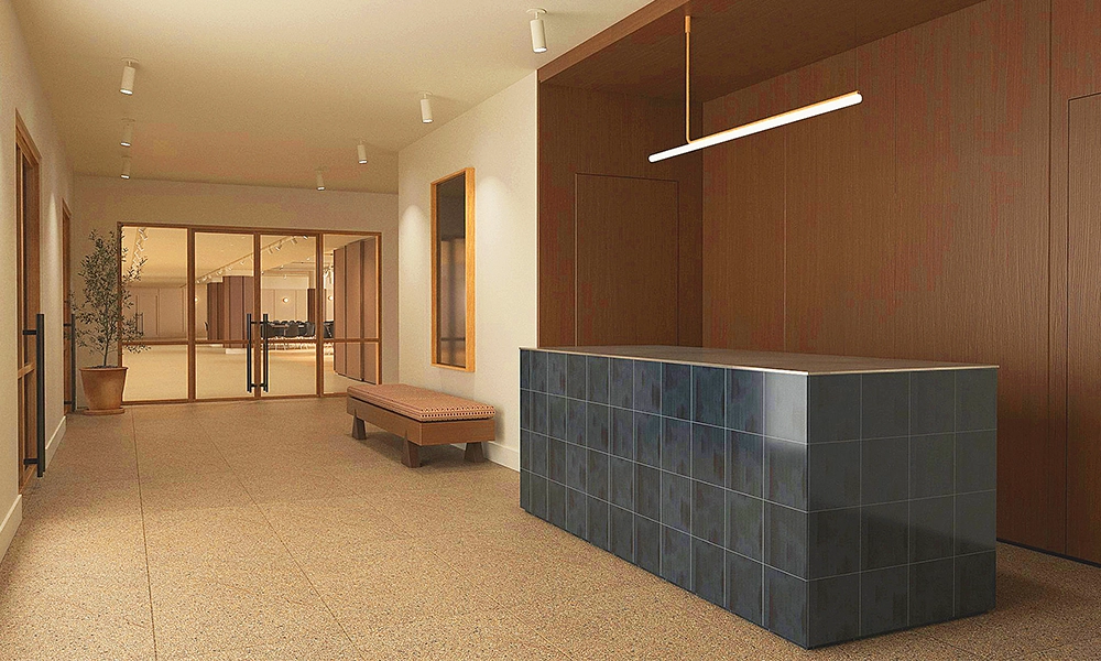 An artist's impression of the venue's reception area - image by Broadwick