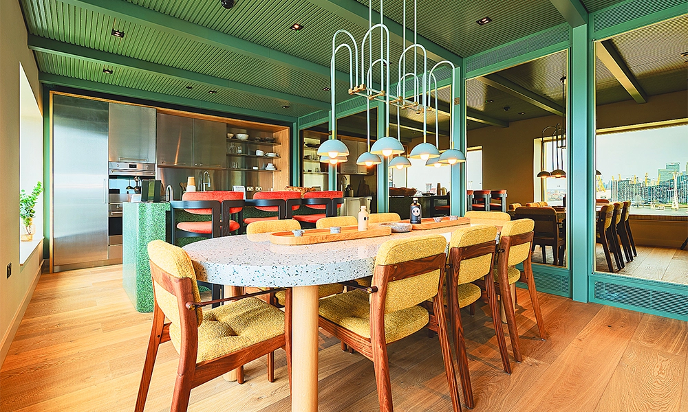 Facilities at the communal residents' Sky Lounge at Riverscape - image supplied by Ballymore