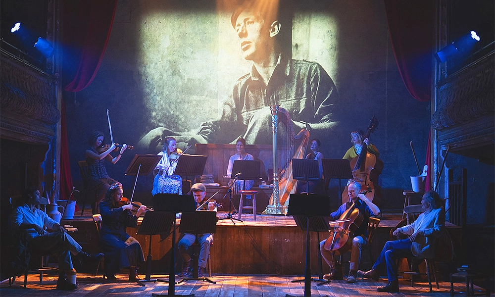 Red Sky At Sunrise features actors and musicians - image supplied by Hambletts Productions