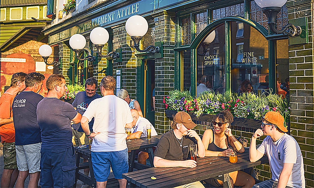 The pub has outdoor space and a secluded first-floor terrace - image by Craft Beer Co