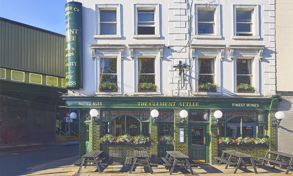 The Clement Attlee is located next to Limehouse station - image by Craft Beer Co