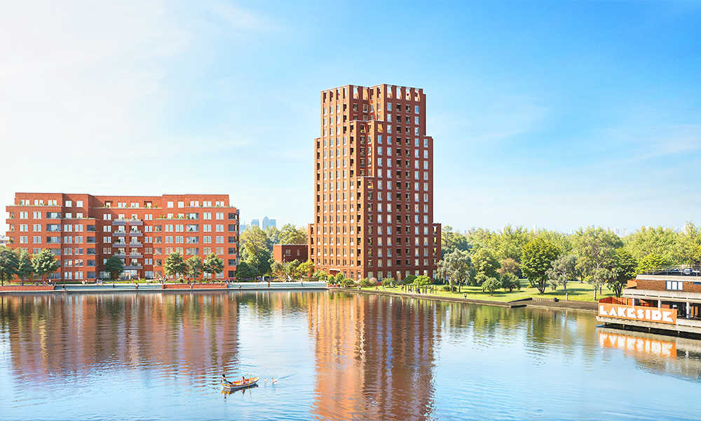 An artist's impression of Southmere's second phase in Thamesmead - image supplied by Peabody