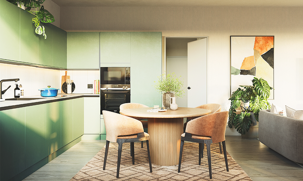 The scheme's second phase comprises 192 one, two and three-bedroom apartments - image supplied by Peabody