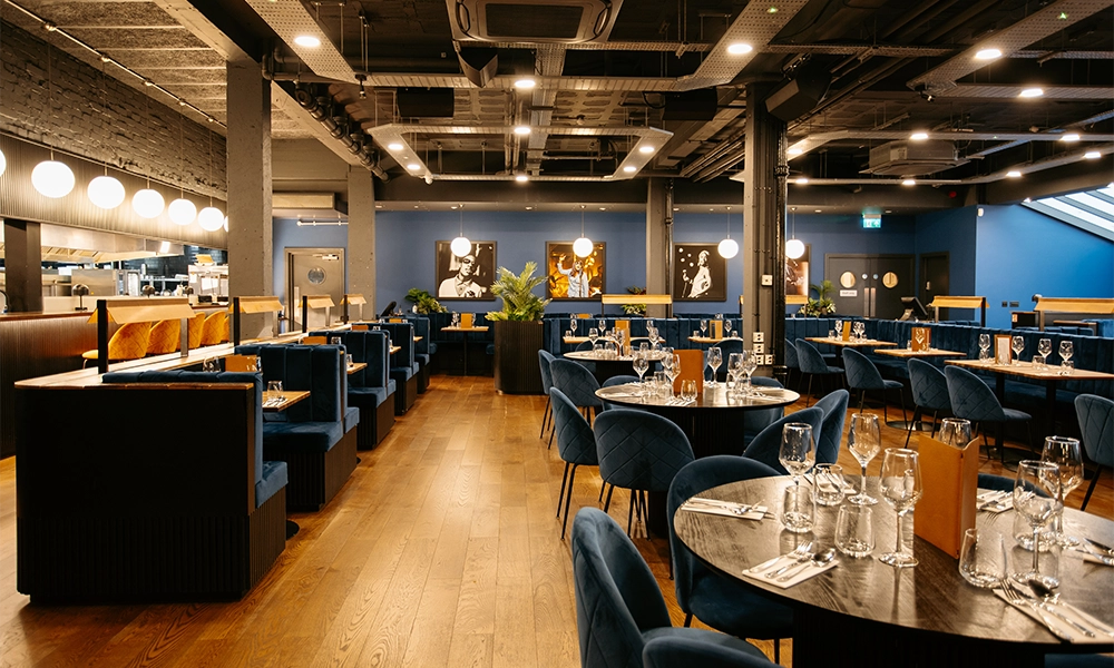 
The Studio Five restaurant at Troubadour Wembley Park Theatre - image by Troubadour