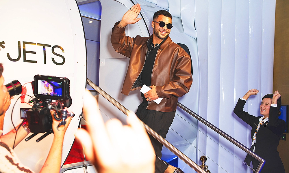 The experience begins with a flight on a private jet - image by Fame Factory