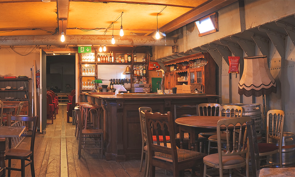 The bar on board Theatreship - image by Theatreship