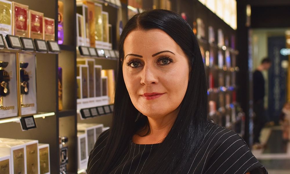 The Fragrance Shop area manager, Lisa Blackwall - image by Jon Massey / Wharf Life