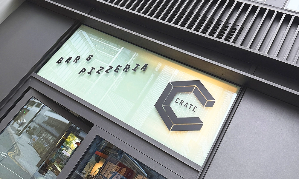 Crate Bar And Pizzeria has opened at Wood Wharf - image by Jon Massey / Wharf Life