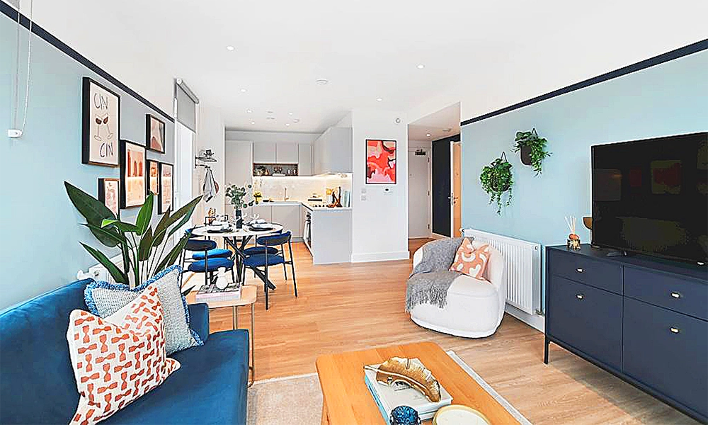 A show home interior at Kidbrooke Square - image by NHG Homes