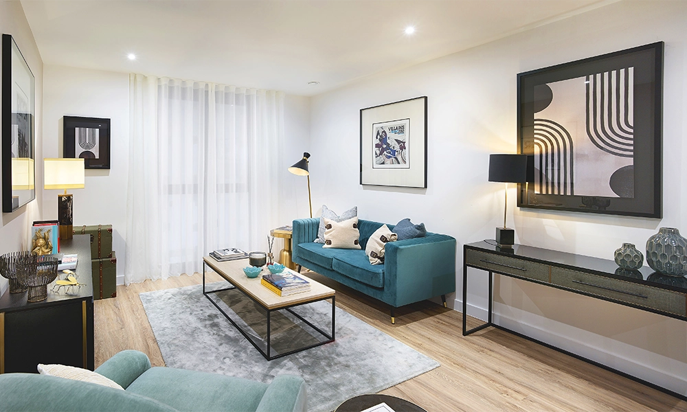 The apartments at Saffron Wharf feature open-plan design - image supplied by St George