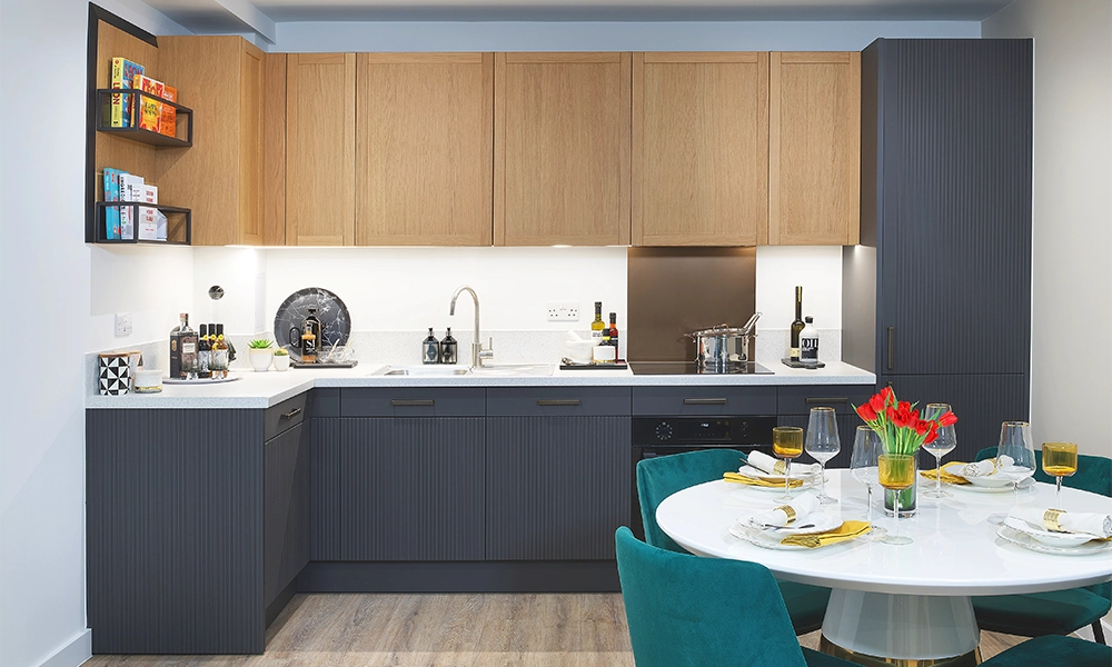 The properties come with fully fitted kitchens and integrated appliances - image supplied by St George