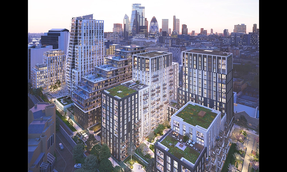 An artist's impression of Saffron Wharf at London Dock in Wapping - image supplied by St George