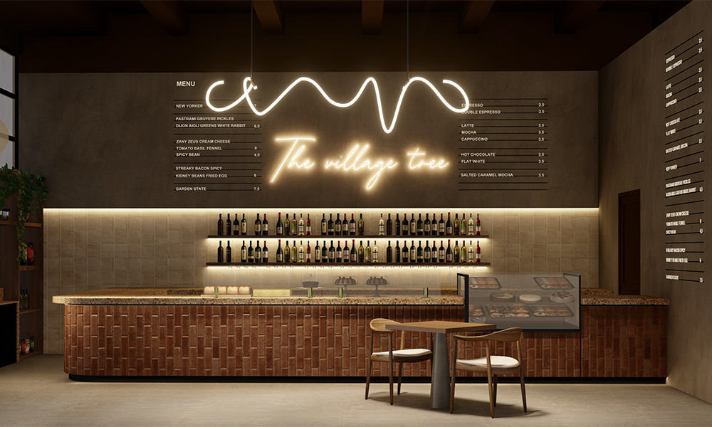 An artist's impression of The Village Tree, which is set to open in Canada Water - image by Black Ivy Design