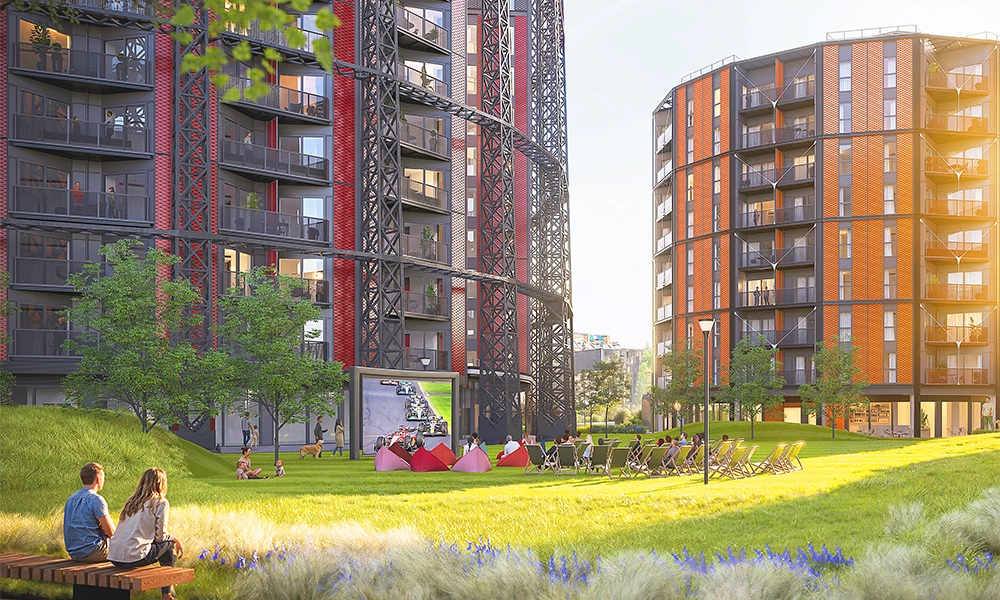 An artist's impression of Regent's View - image supplied by St William