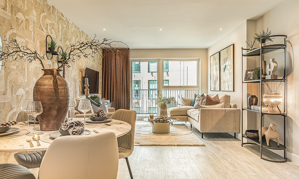 This apartment is located on the seventh floor of Wren House - image supplied by The Hill Group