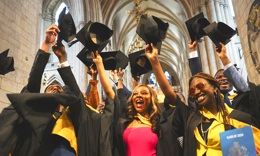 University Of Sunderland In London graduates celebrate their achievements at Southwark Cathedral - image supplied by USOiL