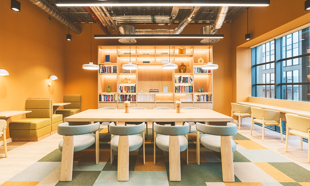 A library has been created for quiet reflection and focused work - image supplied by Zopa