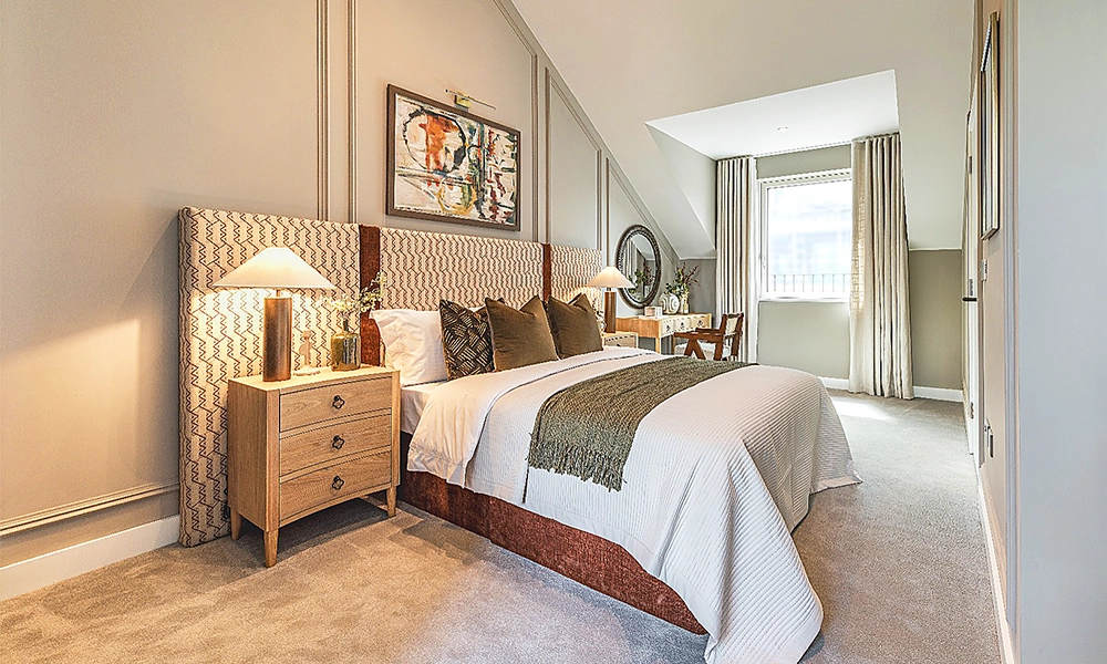 A bedroom in a townhouse at North Gate Park - image supplied by The Hill Group