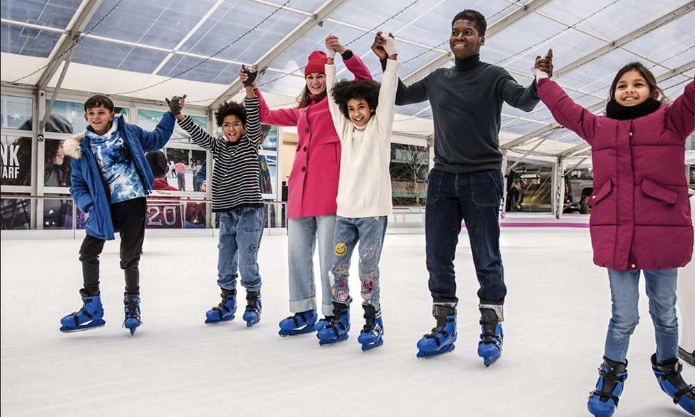 Ice Rink Canary Wharf is located in Canada Square - image by Ice Rink Canary Wharf