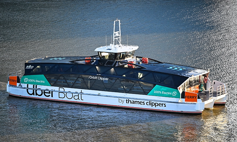 Uber Boat By Thames Clippers' Orbit Clipper - image supplied by Thames Clippers
