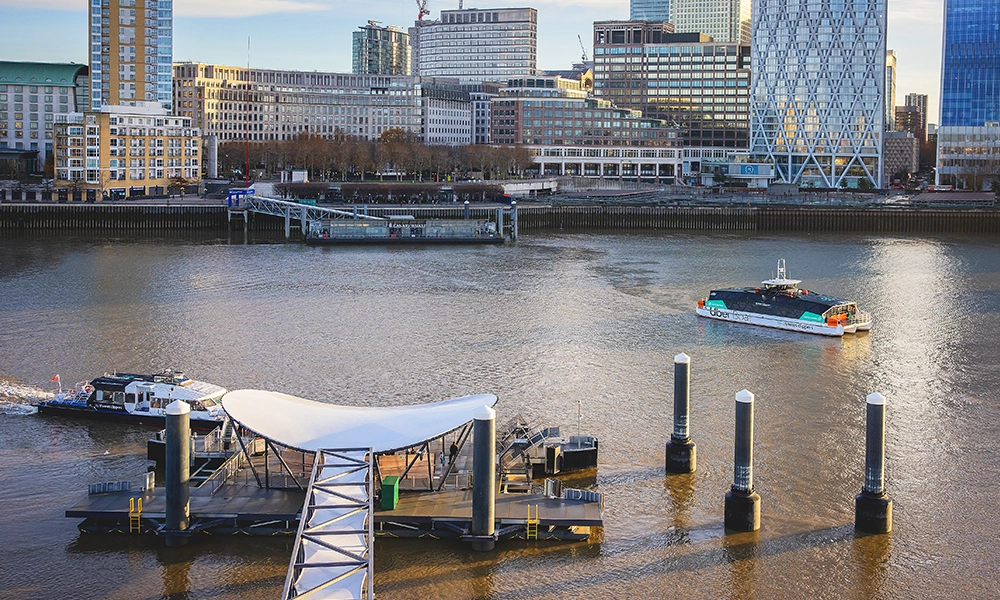 
The new ferry runs between Rotherhithe and Canary Wharf - image supplied by Thames Clippers