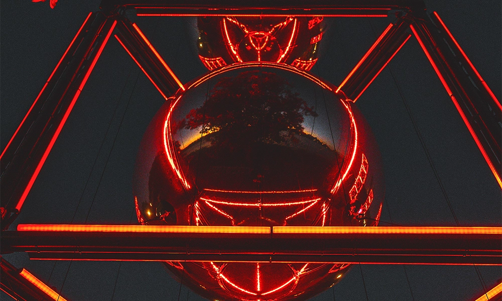 Visitors can find Trispheric Garden by Reelize Studio in Cabot Square - image supplied by Canary Wharf Group