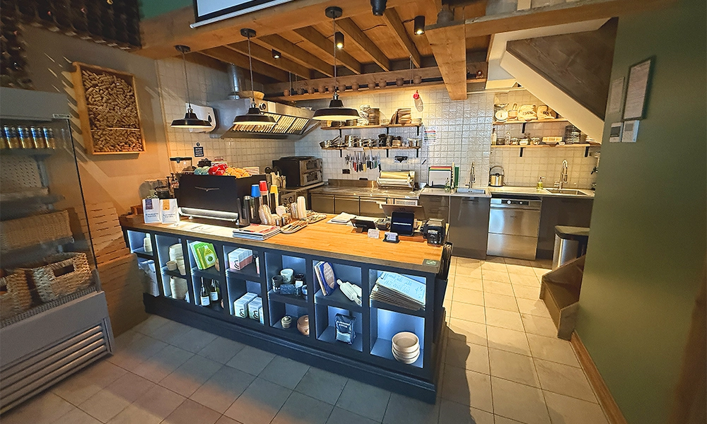 The venue has an open kitchen and also serves coffee - image by Jon Massey / Wharf Life