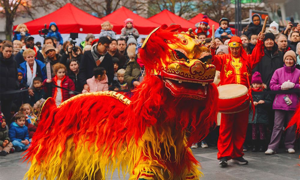 Catch the Lion Dances on Greenwich Peninsula - image by Kris Humphreys Photography