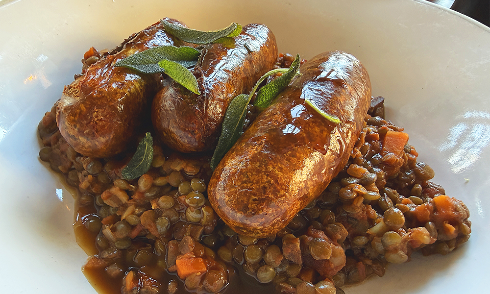 Cumberland Sausages at the riverside venue - image by Jon Massey / Wharf Life