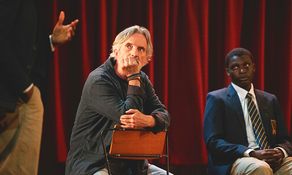 Martin Turner as Mr Pendleton and his pupil, Pharus - image by Camilla Greenwell