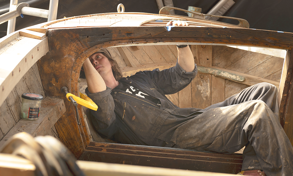 Craftspeople often have to squeeze themselves into tight places - image by James Perrin