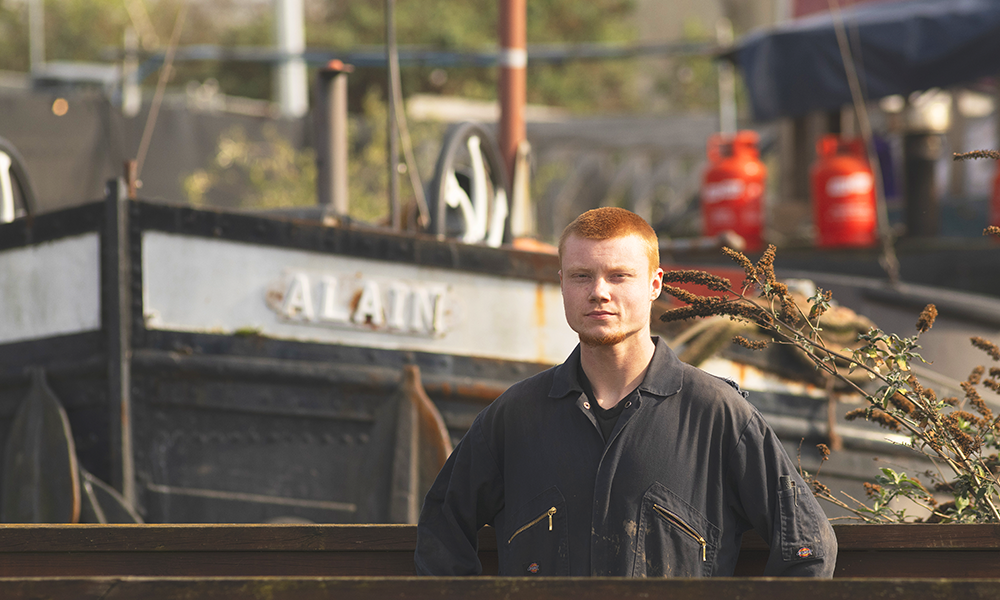 Tom decided to become a carpenter with a special interest in boats - image by James Perrin