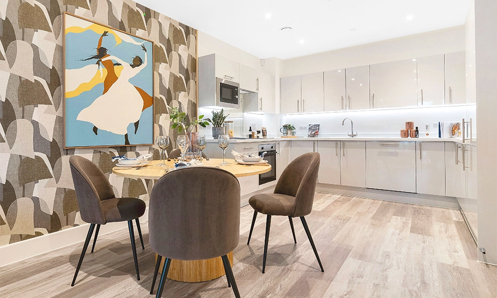 Studios, one, two and three-bedroom properties are all available at Stories Wharf - image supplied by Hyde New Homes