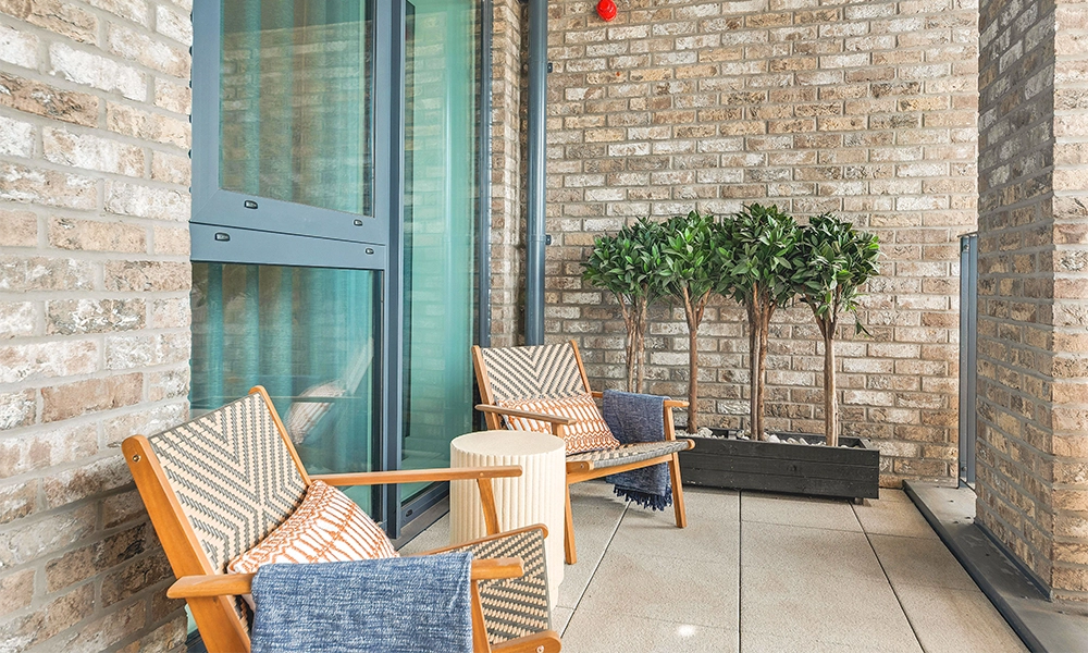 Apartments at Stories Wharf feature private outdoor space - image supplied by Hyde New Homes