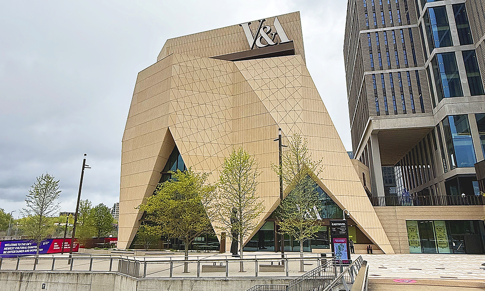 V&A East Museum is located at one end of East Bank - image by Jon Massey / Wharf Life