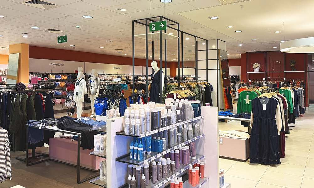 Part of the store's extensive fashion department - image by Jon Massey / Wharf Life