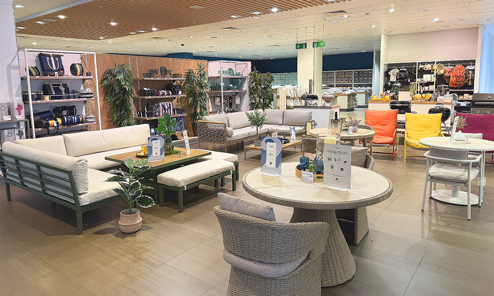 The store now features outdoor furniture for the first time - image by Jon Massey / Wharf Life