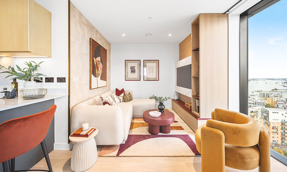 Located on Greenwich Peninsula, the homes are surrounded by an ever-growing complement of amenities - image supplied by L&Q