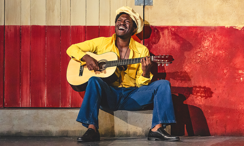 Natey Jones in The Harder They Come  at Stratford East in 2025 – image by Danny Kaan
