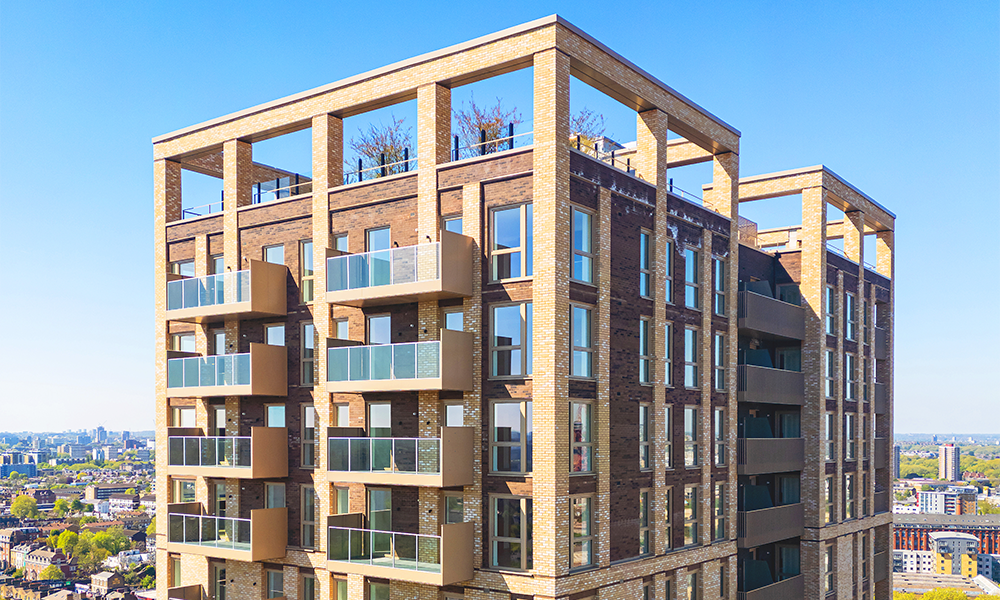 Upper East Apartments' 25-storey tower in Bromley-By-Bow - image supplied by Muse