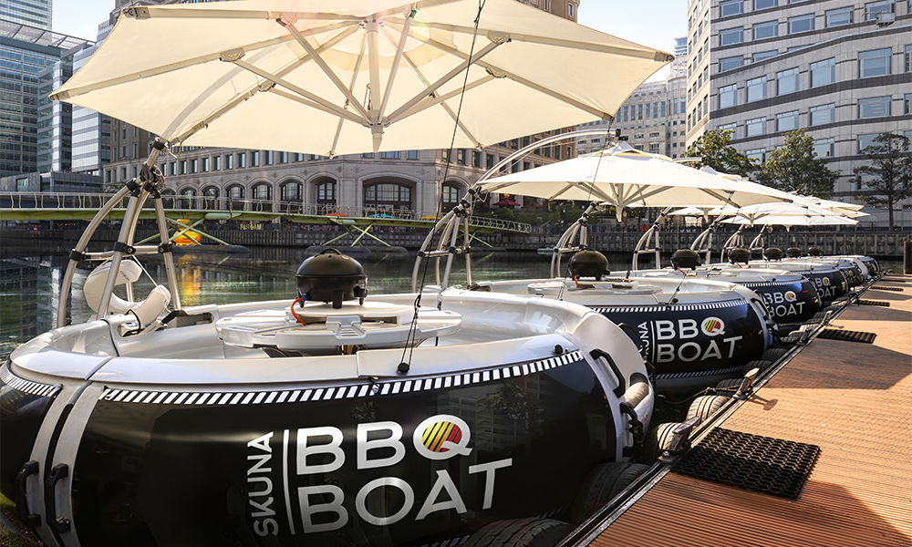 Each vessel can take up to 10 passengers with a maximum of 100 across the BBQ Boat fleet - image supplied by Skuna