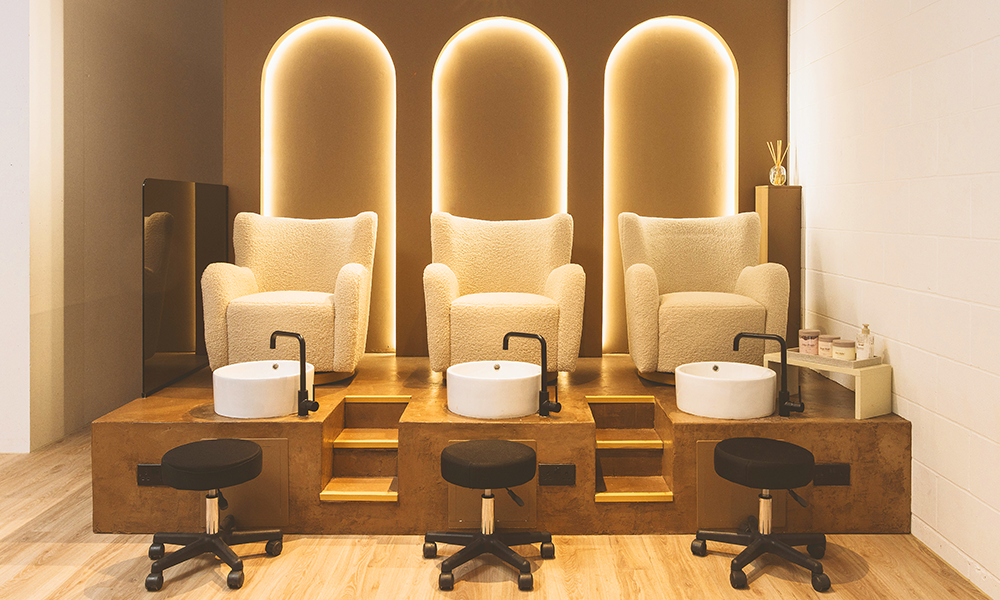 Awe London's pedicure facilities - image supplied by Awe London