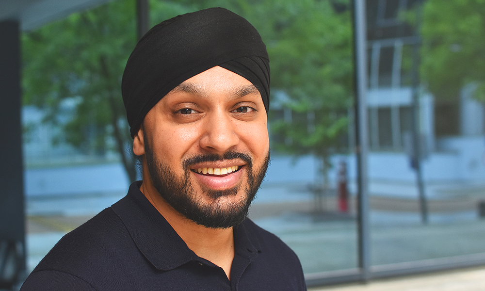 Recruitment and conversion manager at the University Of Sunderland In London, Harpal Larr - image by Jon Massey / Wharf Life