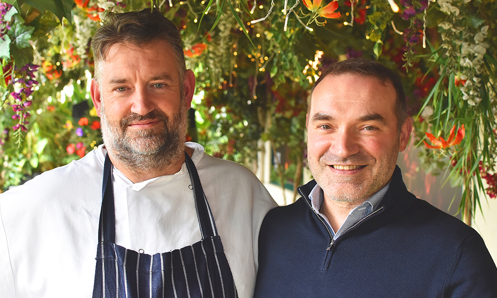 Boisdale Of Canary Wharf's executive head chef Andrew Donovan, left, and general manager, Tony Havin - image by Jon Massey / Wharf Life