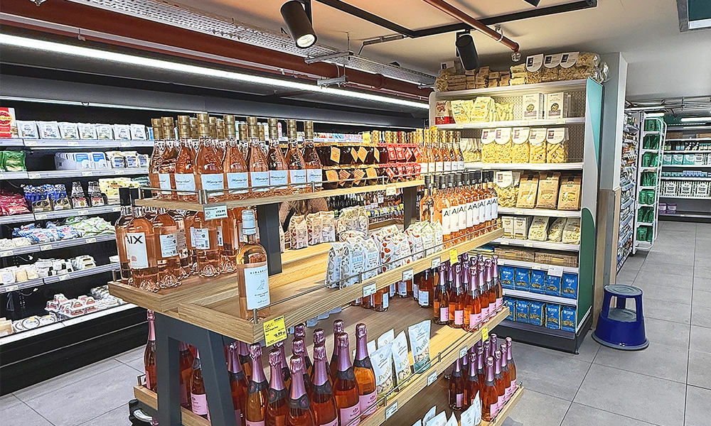 The store offers a wide range of produce including wines, pasta cheese - image by Jon Massey / Wharf Life