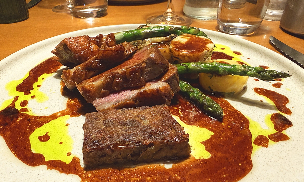 Oven Roasted Lamb Rump at The Chesil Rectory - image by Jon Massey / Wharf Life