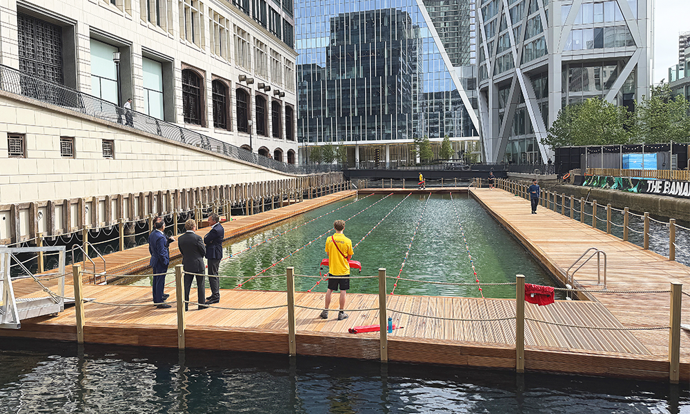 Sea Lanes Canary Wharf will open to the public on June 19, 2026 - image by Jon Massey / Wharf Life