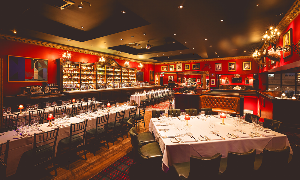 Boisdale Of Canary Wharf has an extensive portfolio of spaces for private dining and parties including gatherings of 250 for a seated banquet - image supplied by Boisdale