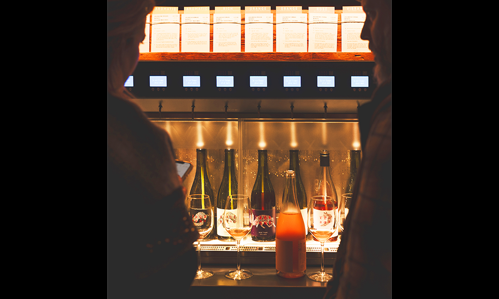 Vagabond's bars offer an extensive range of wines by the glass via self-serve machines - image by Saltwick Media
